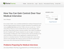 Tablet Screenshot of medicalinterviewpreparation.co.uk